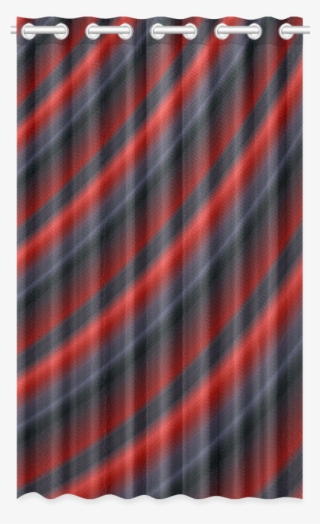 Red Gradient Stripes New Window Curtain 50" X 84"
