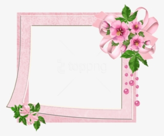 Free Png Best Stock Photos Cute Pink Transparent Photo - Cute Flower Frame Png