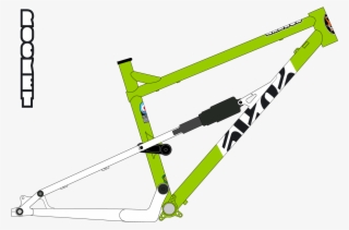 Rocket Diagram Green And White - Bicycle Frame