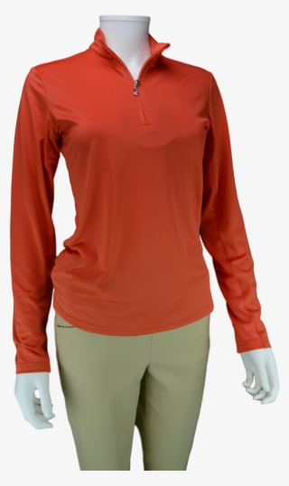Sansoleil 900434 Sunglow Zip Mock - Long-sleeved T-shirt