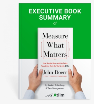 “measure What Matters” Executive Book Summary - Poster
