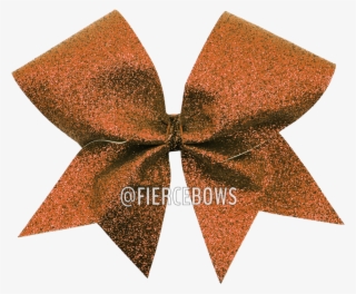Burnt Orange Glitter Cheer Bow Fierce Bows - Cheerleading