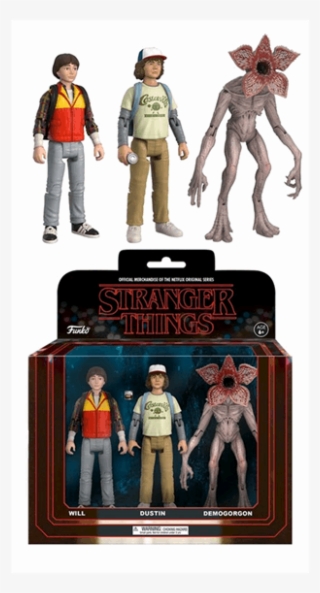 Will, Dustin And Demogorgon 3-pack Action Figure Set - Funko Stranger Things Figures