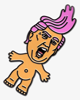 Troll Doll Trump Pin