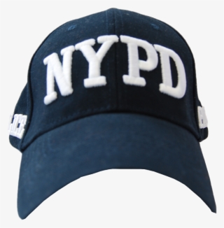 Adult Nypd Navy Hat With White Embroidered Design - Baseball Cap