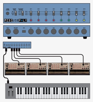 A Midi/usb Polyphonic Controller For Desktop Mono Synthesizers - Musical Keyboard