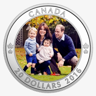 Pure Silver Coloured Coin A Royal Tour - Kate Middleton Son And Daughter