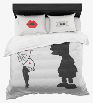 Image Royalty Free Stock Betty Boop And Bart His Hers - Pink Pineapple Bedding