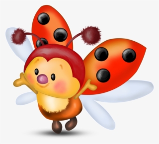 Borboletas & Joaninhas E - Clip Art Ladybug Cartoon Png