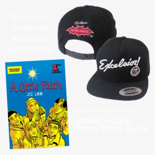 “excelsior” Hat And “a Little Faith” Comic Book By - Baseball Cap