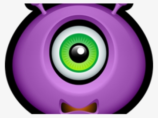 Pink Eyes Clipart Scary Monster - Circle