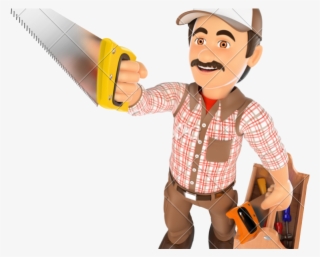 Toolbox Clipart Handyman - 3d Cartoon Handyman Character