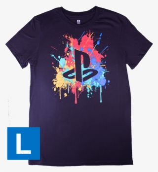 Playstation Paint Splatter Unisex T-shirt - Playstation Now