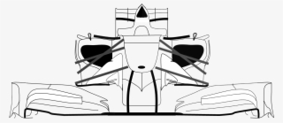 Car Exhaust Smoke Clipart - F1 Side View Drawing