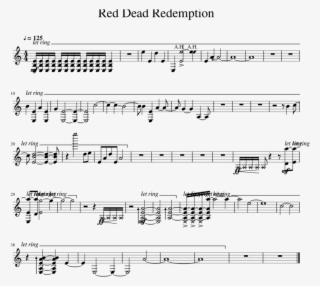 Red Dead Redemption 2 Soundtrack Transparent Background - Red Dead Redemption 2 Sheet Music