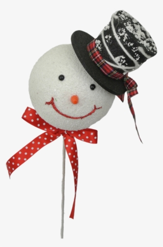 21" Snowman W/ Top Hat Pick - Snowman