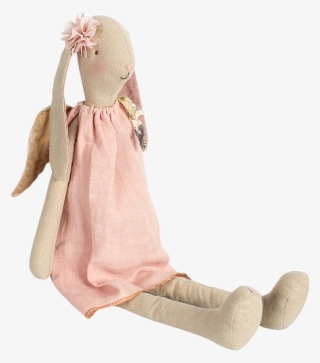 Maileg Medium Angel Bunny Gloria With Pink Dress - Maileg Medium Bunny Bella