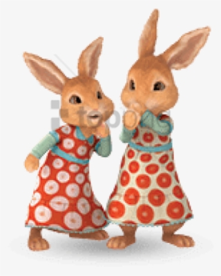 Free Png Download Two Girl Rabbits Png Images Background - Peter Rabbit Flopsy And Mopsy
