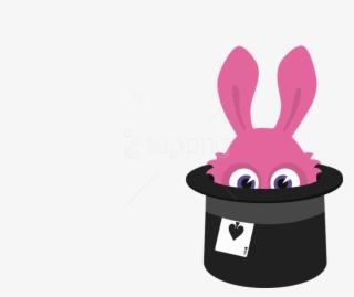 Free Png Rabbit Hat Png - Cartoon Magician