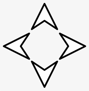 North, Arrow, Direction, Compass, Arrows, Plain - Arrows In 4 Directions