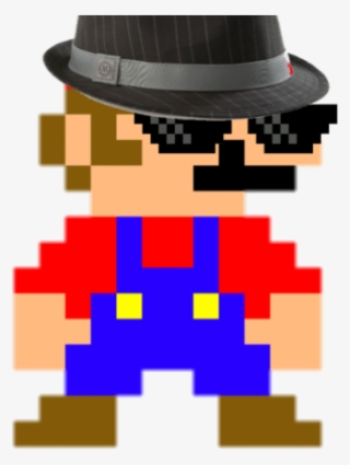 Domo Clipart Mlg - 8 Bit Pixel Mario