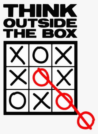 humour poster catchphrase - think outside the box jokes
