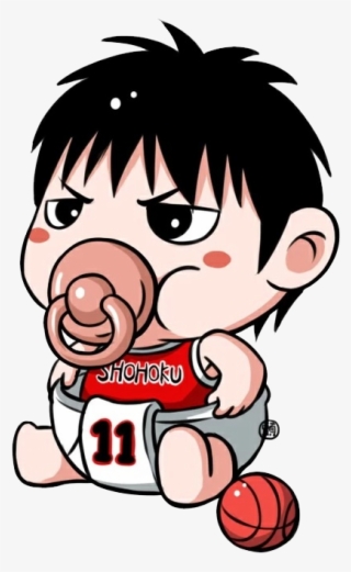 Sakuragi Hanamichi Slam Dunk Cartoon Pacifier Child - Stiker Slam Dunk Hanamichi Sakuragi