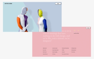 Anton & Irene - Pantone Colors Web Design