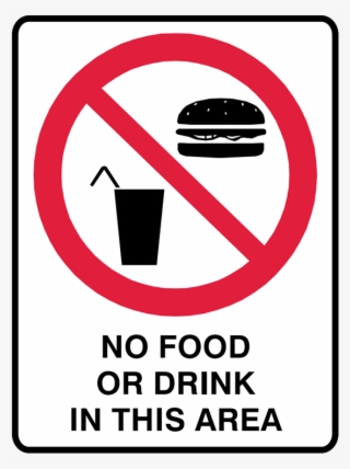 Brady Prohibition Signs - No Food And Drink Sign Png Transparent