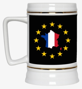 France Map Inside European Union Eu Flag Mug Cup Gift - Flag