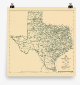 1933 Texas State Highway Map - Map Of Texas