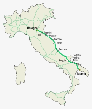 Map Of Ancona Italy File Mappa Autostrada A14 Italiag - Autostrada Mappa