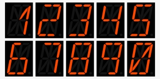 Clipart 16 Segment Display Numbers