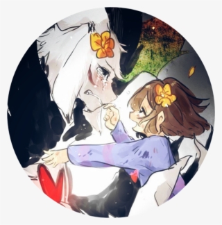 #undertale #frisk #asriel #animegirl - Cartoon