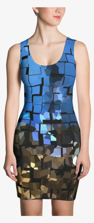 Blurred Tiles Dress - Printful Dress