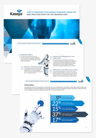 Leveraging The Kaseya Msp Benchmark Survey Responses - Kaseya