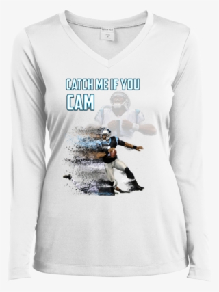Cam Newton Panthers Custom Designed Fan Ladies Long - Shirt