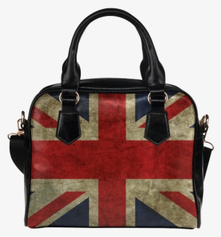 Interestprint Vintage Union Jack Pu Leather Aslant - British Flag