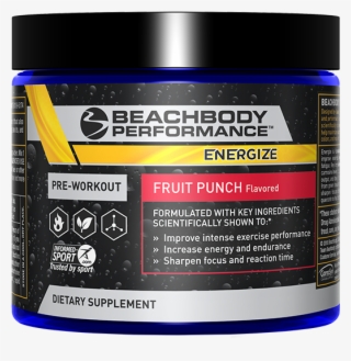 Supplement Facts For Beachbody Performance Energize - Cosmetics