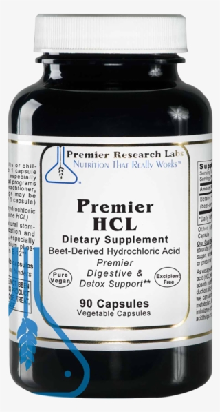 Hydrochloric Acid Supplement, 90 Capsules - Premier Research Labs Probiotic