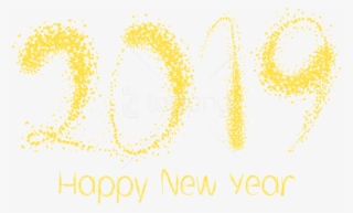 Free Png 2019 Happy New Year Png - Happy New Year 2019 Png