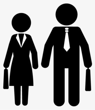 Businessman/ Illustration / Free / Business / Pictogram - Business Man And Woman Clipart