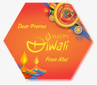 Designer Happy Diwali Hexa Coaster - Diwali