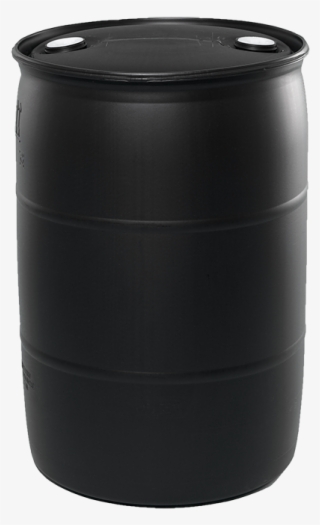 55 Gallon Black Tight Head Plastic Drum - Drum