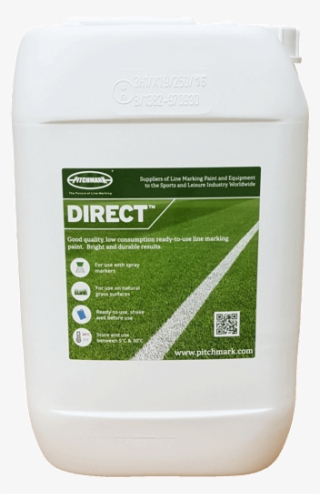 Image Of A 10 Litre Plastic Drum Of Direct White Line - Paint
