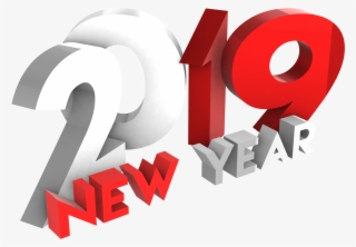 Happy New Year 2019 Png Red And White By Mtc Tutorials - Graphic Design