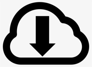 Cloud Download Symbol Comments - Icon