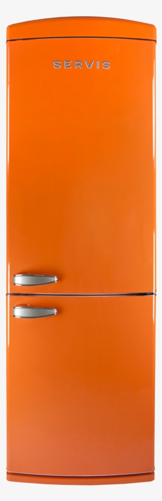 Servis Retro Fridge Freezer In Tangerine Dream With - Orange Retro Fridge Freezer