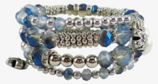 Fabulous Combinations Of Beads And Crystals Wrap 3 - Bracelet