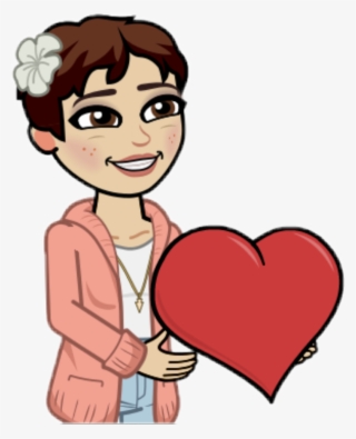 Bitmoji Mybitmoji Snapchat Emoji Snap Love Heart Red - Bitstrips